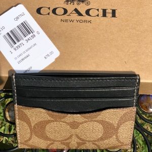 Coach Signature Slim Card Case